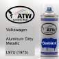 Preview: Volkswagen, Aluminum Grey Metallic, L97U (1973): 400ml Sprühdose, von ATW Autoteile West.